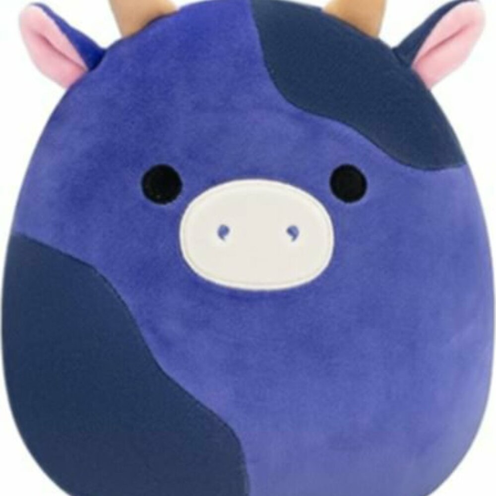 NWT! Squishmallows Original 8-Inch Ingred Purple and Black Spotted Cow